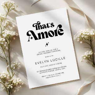 Convites Chá de Noiva Retro Minimalista That's Amore