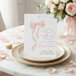 Convites Chá de Noiva Ribbons & Romance