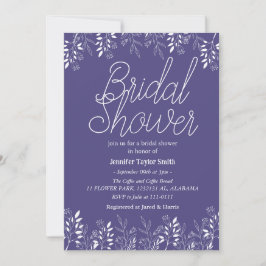 Convites Chá de noiva simples e chique de flores silvestres