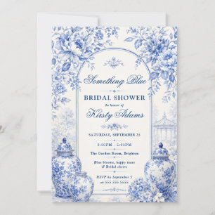 Convites Chá de Noiva Something Blue Chinoiserie