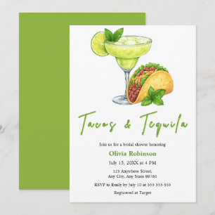Convites Chá de Noiva Tacos e Tequila Margarita