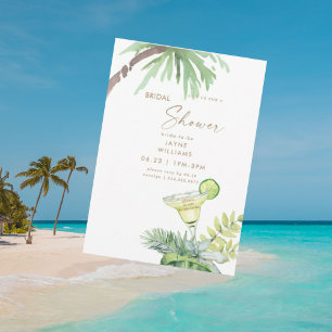 Convites Chá de Noiva Tropical Cheers Margarita