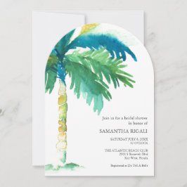 Convites Chá de Noiva Tropical Inspirado em Key West