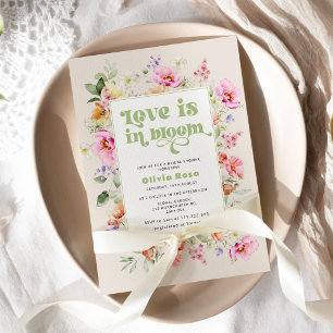 Convites Chá de noiva Wildflower Love is in bloom