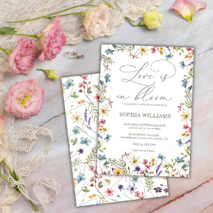 Convites Chá de Noiva Wildflower Spring Love in Bloom