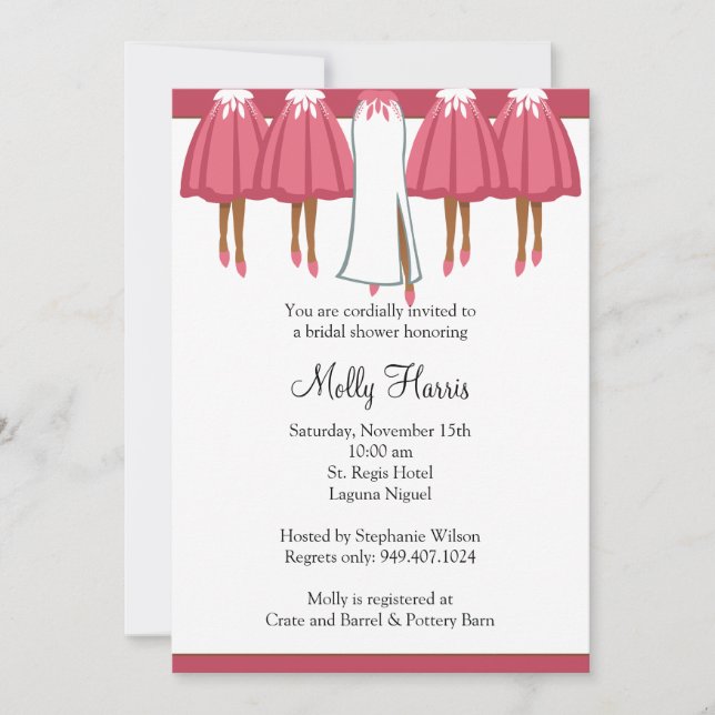 Convites Chá de panela afro-americano (Frente)