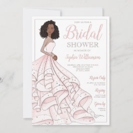 Convites Chá de panela Afro-Americano Glam Bride