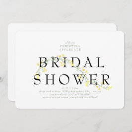 Convites Chá de panela Amarelo Arredondado Moderno