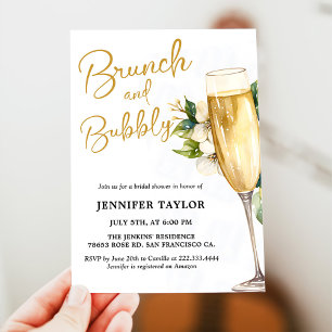 Convites Chá de panela Amarelo Brunch e Borracha