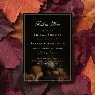 Convites Chá de panela Antiquado de Pumpkin Apaixonado