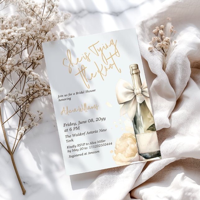 Convites Chá de panela Arco Amarelo da Manteiga do casando (Criador carregado)