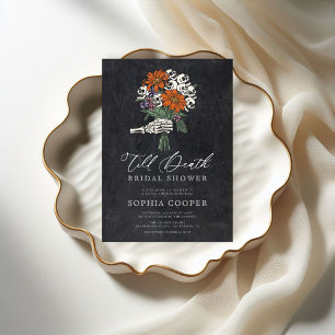 Convites Chá de panela até a morte gótica