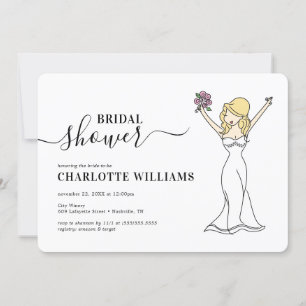 Convites Chá de panela Avatar Personalizável  Cabelo Long