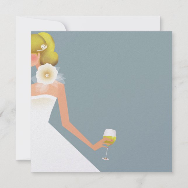 Convites chá de panela azul (Frente)