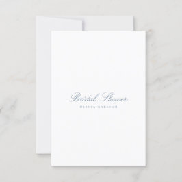 Convites Chá de panela Azul e Branco do Script