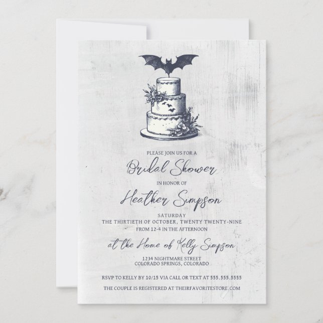 Convites Chá de panela Bat (Frente)