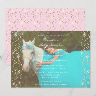 Convites Chá de panela Birthday - Partido Unicórnio Doura