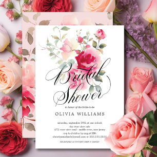 Convites Chá de panela Blush Blossom