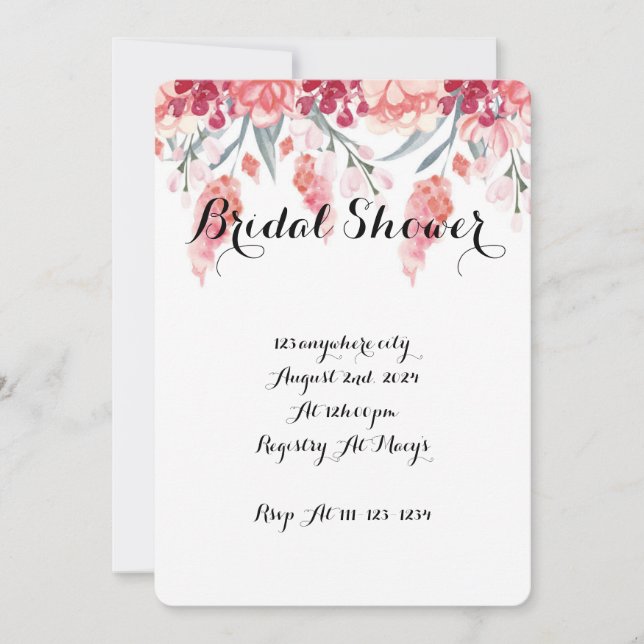 CONVITES CHÁ DE PANELA BLUSH,CHÁ DE PANELA (Frente)