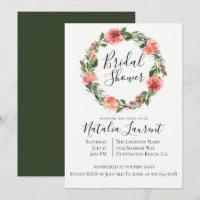 Chá de panela Bohemian Floral Wreath