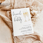 Convites Chá de panela Boho Brunch e Bubble<br><div class="desc">Este adorável Chá de panela Brunch Bubble Invitation apresenta flautas de champanhe pintadas manualmente e é perfeito para definir o tom do seu chá boêmico estilizado! Edite facilmente a maioria dos textos para corresponder ao seu evento! A maioria das cores de texto e texto são totalmente editáveis —> clique no...</div>