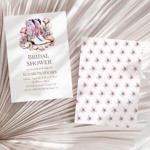 Convites Chá de panela Boho Coastal Cowgirl