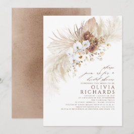 Convites Chá de panela Boho das Flores Brancas e Terrenas