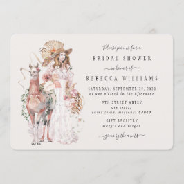 Convites Chá de panela Boho Llama Bride