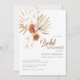 Convites Chá de panela Boho Pampas Grass