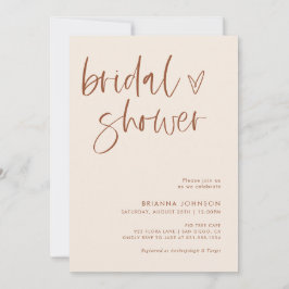 Convites Chá de panela Boho Terracotta | Mínimo Bridal