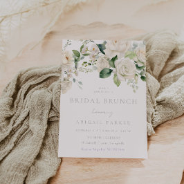 Convites Chá de panela Branca de Rosas e Sage Brunch