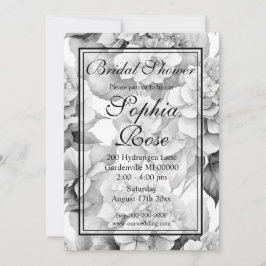 Convites Chá de panela branco bonito, branco, de aquarela f