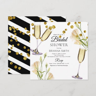 Convites Chá de panela Branco Floral