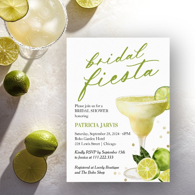 Convites Chá de panela Bridal Fiesta Margarita Cocktail (Criador carregado)