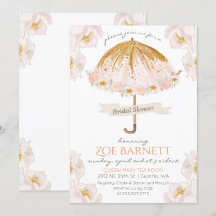 Convites Chá de panela Brilhante Floral