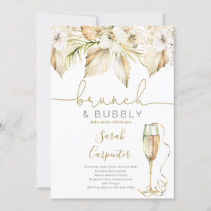 Convites Chá de panela Brunch e Bubble Boho