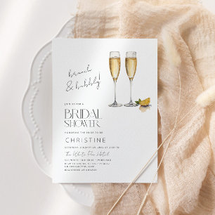 Convites Chá de panela Brunch E Bubble Sparkle