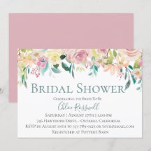 Chá de panela Buquê Floral Pastel