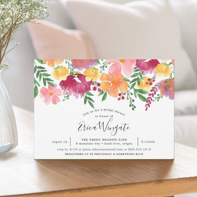 Convites Chá de panela California Poppy (Criador carregado)