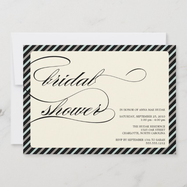 Convites chá de panela {calliographic} (Frente)
