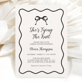 Convites Chá de panela Casando preto