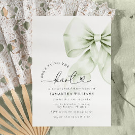 Convites Chá de panela Casando Verde Sage
