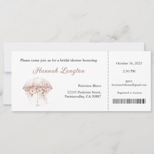 Convites Chá de panela, Chá de panela Floral