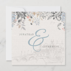 Convites Chá de panela Charm do Velho Mundo