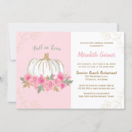 Convites Chá de panela Chic Autumn Pumpkin