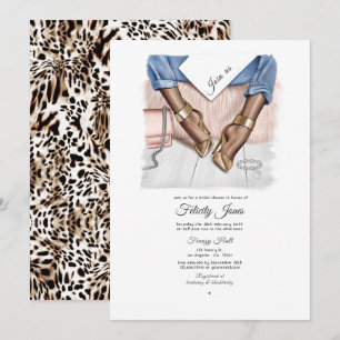 Convites Chá de panela Chic Denim