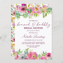 Convites Chá de panela Chic Pink e Borracha