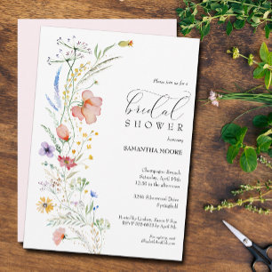 Convites Chá de panela Chic Wildflower