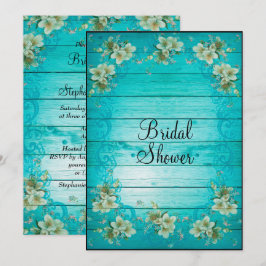 Convites Chá de panela Chique Flores