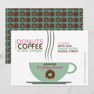 Convites Chá de panela COFFEE ROSQUINHA - Turq Rosa